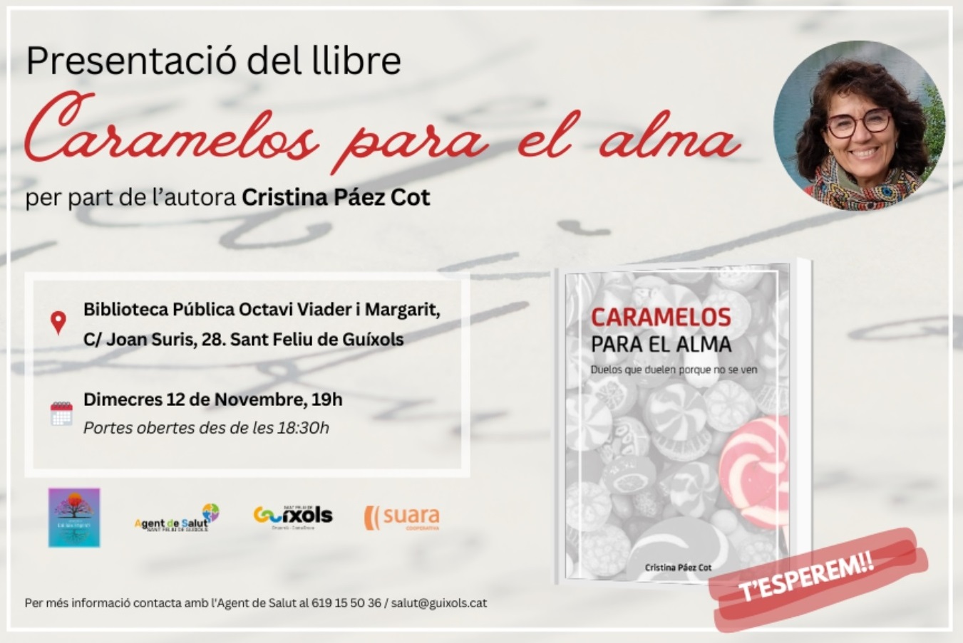 Presentació del llibre Caramelos para el alma: Duelos que duelen porque no se ven 