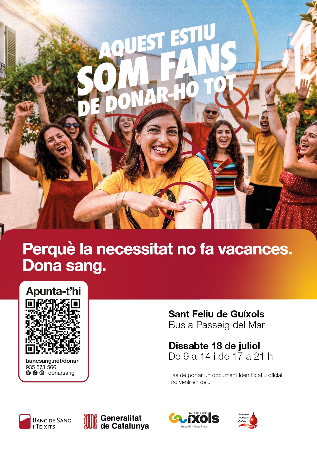 El Passeig del Mar acollirà una nova campanya de donació de sang el 18 de juliol