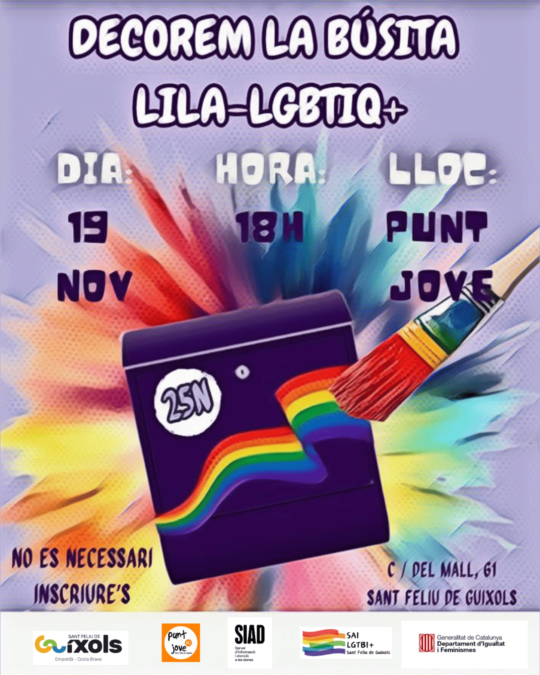 Decorem la bústia lila-LGBTIQ+ 